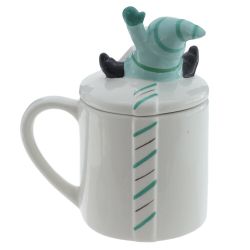 GAEM Кружка с крышкой "Гном: Праздничный Хранитель", 330 мл, L12 W9 H15 см