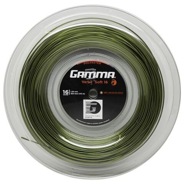 Струны теннисные Gamma Verve Soft (110 m) - yellow/black
