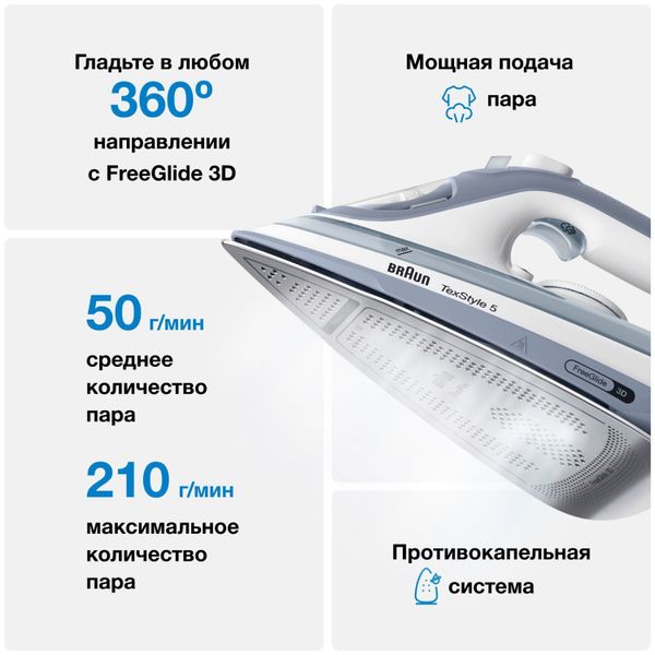 Утюг Braun TexStyle 5 SI5078GY
