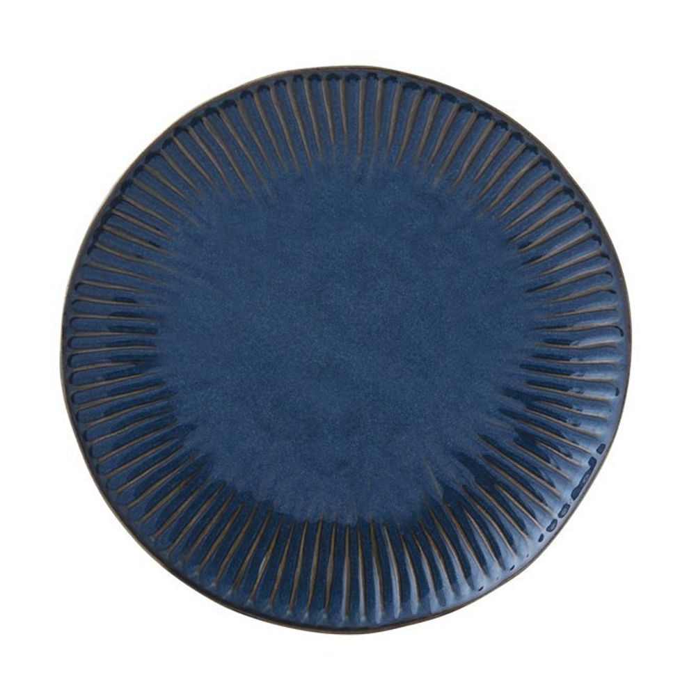 Тарелка закусочная Gallery, синяя, 19 см