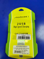 АЗУ с кабелем lightning 2USB 2.1A Modocee (M18) gold
