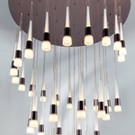 757361 Люстра CONE LED 180W 9000LM КОФЕЙНЫЙ/БЕЛЫЙ/ПРОЗРАЧНЫЙ 3000K