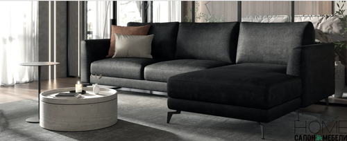 "Платинум с оттоманкой" Диван угловой Наполнитель: НПБ HR; Угол : 7 (левый) кат. 500 ткань VIVA 3