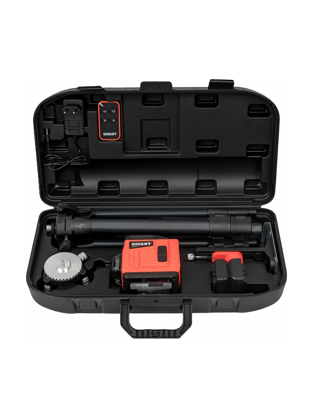 Лазерный самовыравнивающийся уровень Gigant профессиональный, в кейсе, со штативом, 1 м (12 линий) GBLL-11