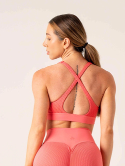 Топ RYDERWEAR Honeycomb Bra Coral Pink