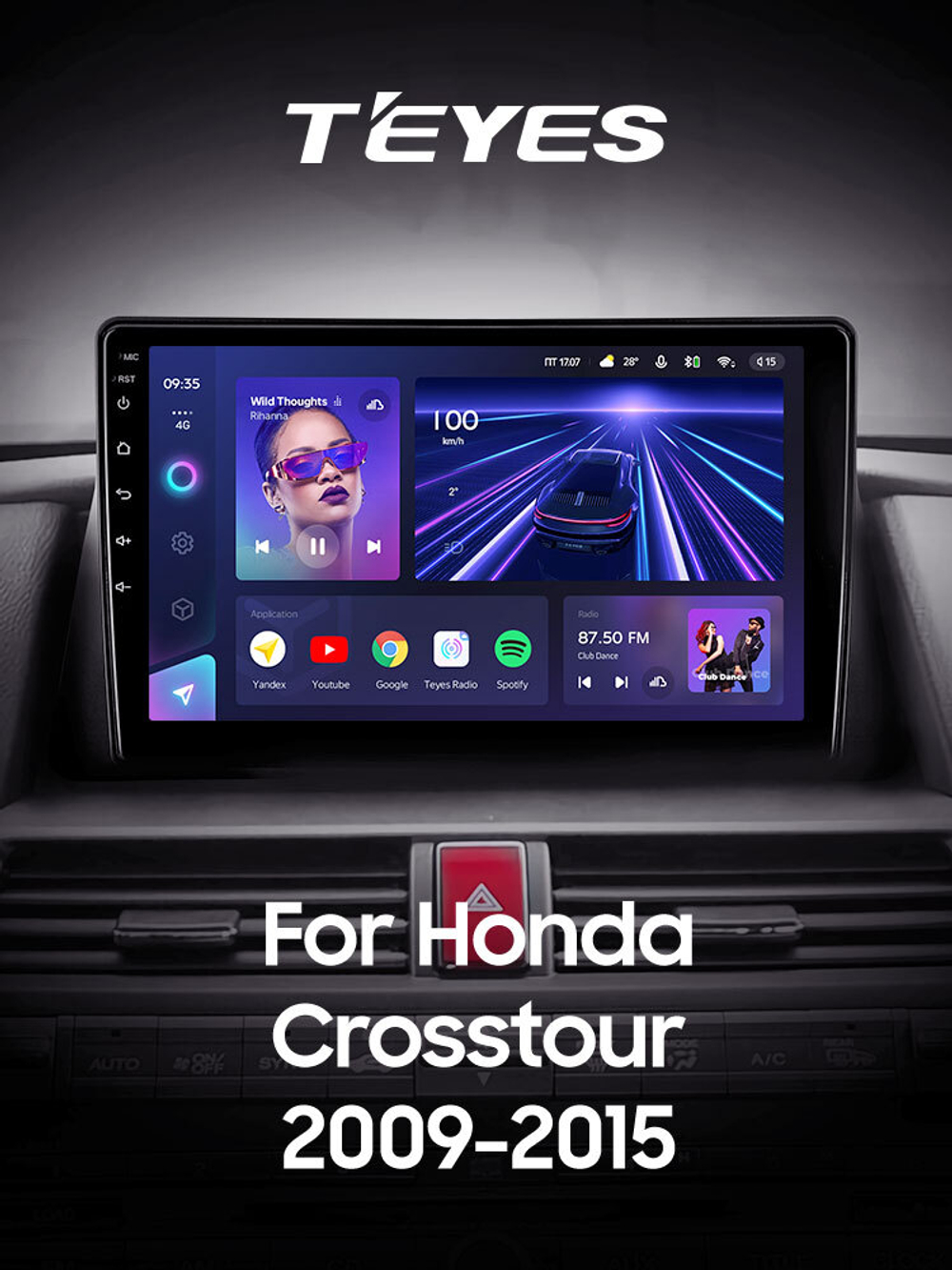 Teyes CC3 9" для Honda Crosstour 1 2009-2015