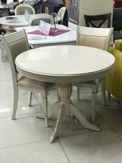 Стол обеденный Эдельвейс К 1000 (дуб/тон Венге)