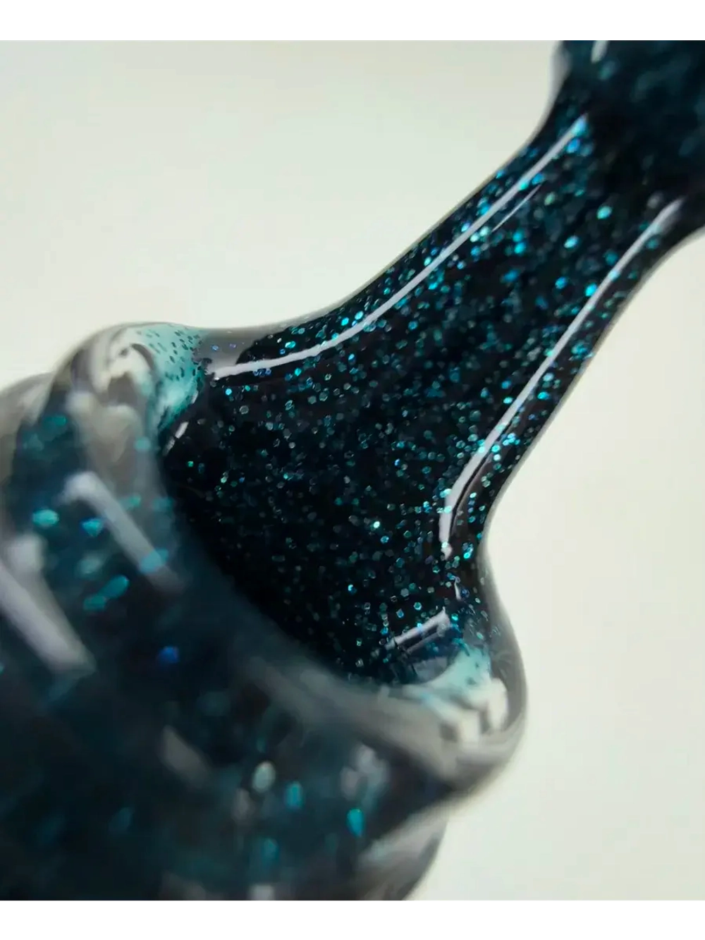 FOR YOU Гель-лак для ногтей синий с блестками набор 6 шт