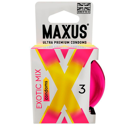 Ароматизированные презервативы Maxus Exotic Mix 3шт