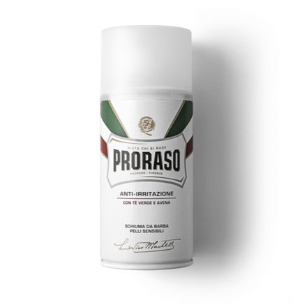 Пена для бритья PRORASO Shaving Foam для чувствительной кожи Зеленый чай и Овес 300 мл