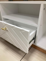 ТВ тумба фант 2 белый экспо/дуб золотистый