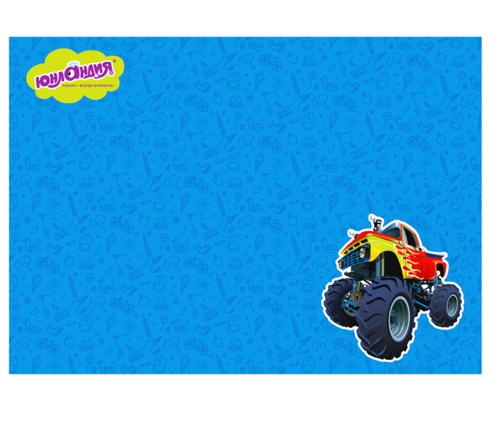 Настольное покрытие ЮНЛАНДИЯ для труда и творческих занятий, ПВХ, "БИГФУТ", 50х70 см, 662458