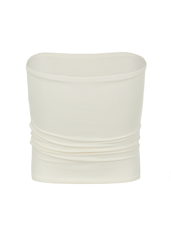 Strapless top — milk