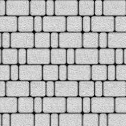 Тротуарная плитка КЛАССИКО - Гранит Белый, комплект из 3 видов плит
