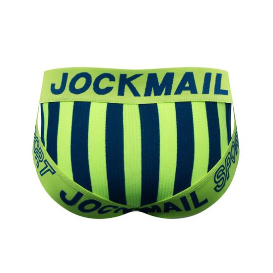 Мужские трусы брифы желтые с вырезами по бокам JOCKMAIL JM2026-13