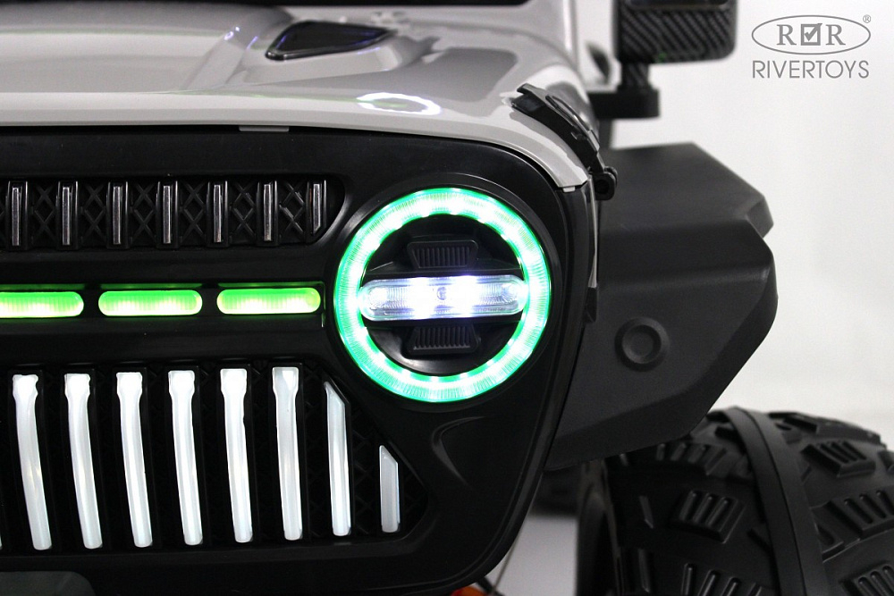 Детский электромобиль RiverToys М003БХ серый