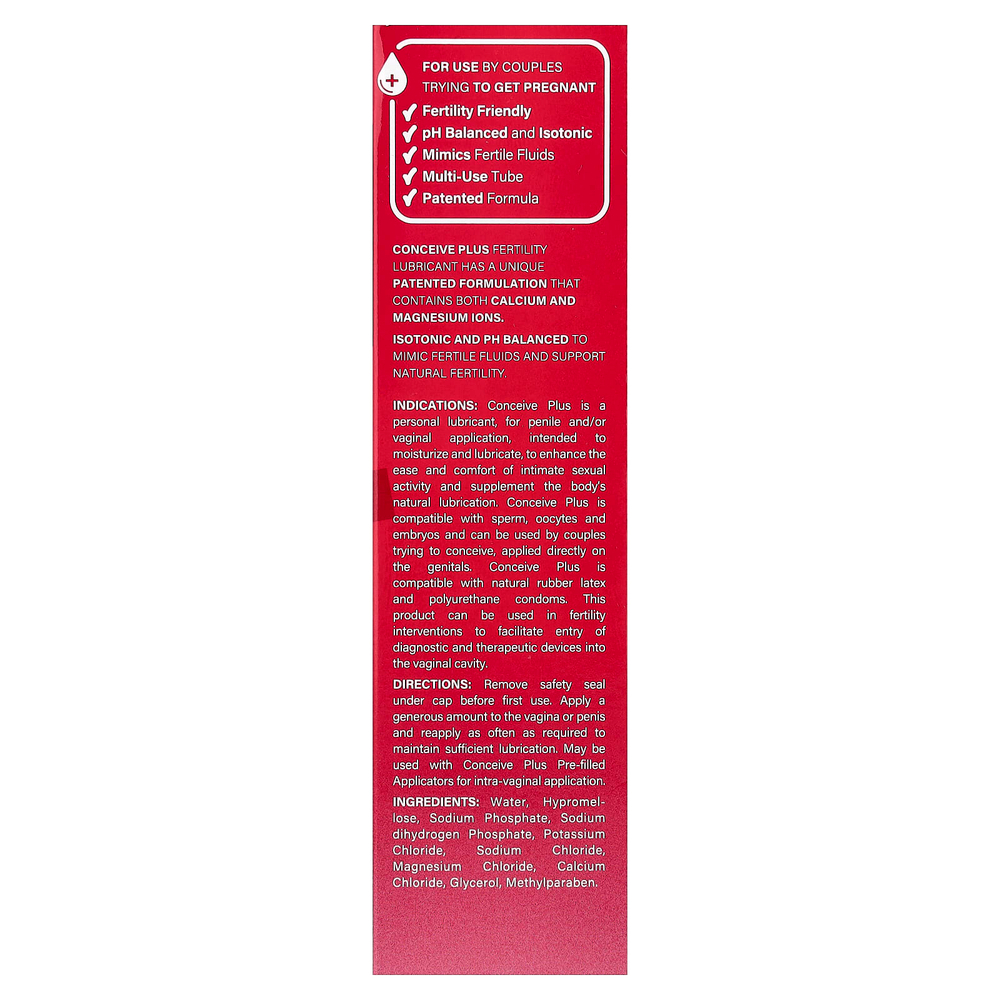 Conceive Plus, Смазка для повышения фертильности, 75 мл (2,5 жидк. Унции)