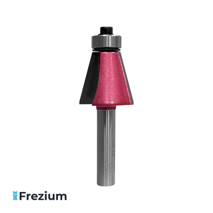 Конусная фреза с нижним подшипником по дереву (24x8x22 15°)