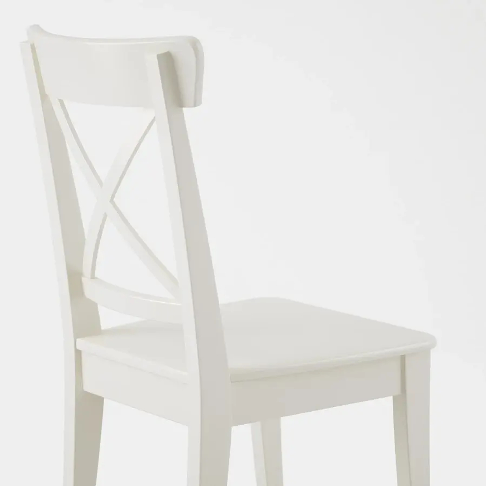 Стол и 4 стула - IKEA EKEDALEN/INGOLF/ЭКЕДАЛЕН/ИНГОЛЬФ ИКЕА, 120х180х80 см, белый