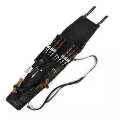 Шашлычный набор в кожаном колчане "Зверь"