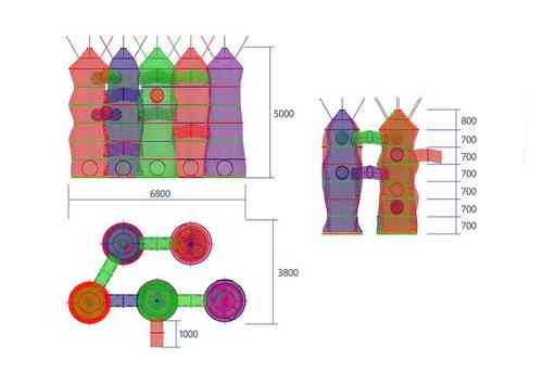 Верёвочный лабиринт «Калейдоскоп Башен»
