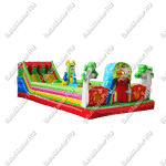 Коммерческий надувной батут "Лесные истории" 10*6*3,5 м