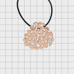 "Биосфера" подвеска в золотом покрытии из коллекции "Простейшие" от Jenavi с замком карабин