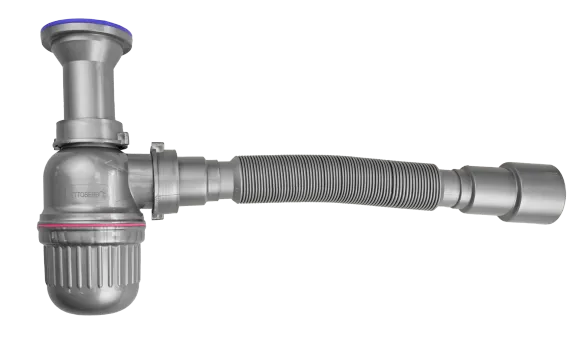 Сифон бутылочный BETTOSERB 1"1/2*40/50 выпуск чашка 70мм нержавеющая сталь гибкая труба 770мм 41000