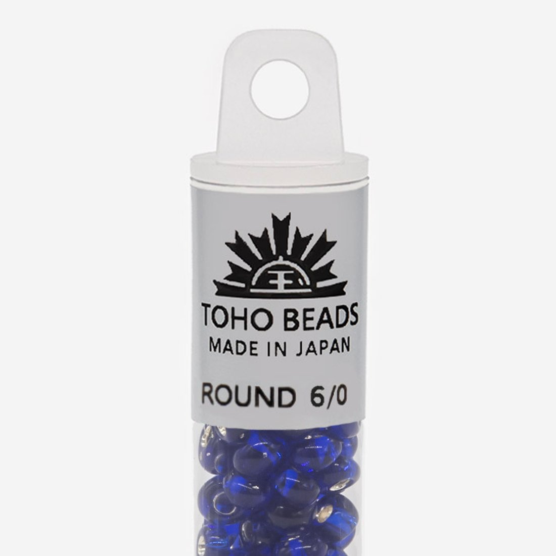 Японский бисер TOHO Round 6/0 (№28), с внутренним серебрением, прозрачный