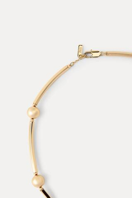 ZARA ОЖЕРЕЛЬЕ С МЕТАЛЛИЧЕСКИМИ ДЕТАЛЯМИ, ЗОЛОТИСТЫЙ