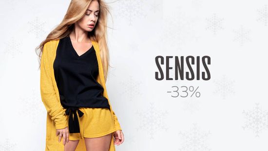 Скидка 33% на одежду бренда Sensis 😘