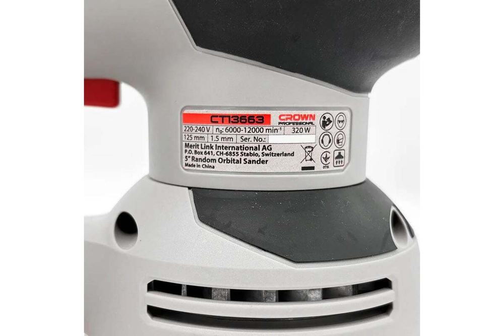Машина шлифовальная эксцентриковая Crown CT13663V