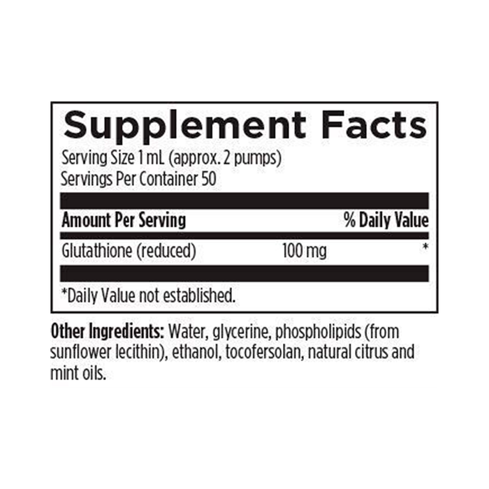 Липосомальный глутатион, Liposomal Glutathione, Designs for Health, 50 мл 2