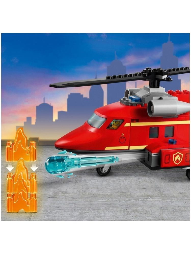 Конструктор LEGO City Fire 60281 Спасательный пожарный вертолёт