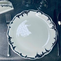 Lenardi 666-389 Набор из 6 тарелок 24см ARGENTO в под.уп.(х4)Фарфор