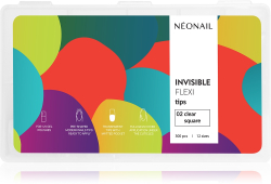 NEONAIL Flexi Tips Invisible - , 300 szt.