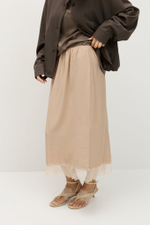 Подъюбник с кружевом