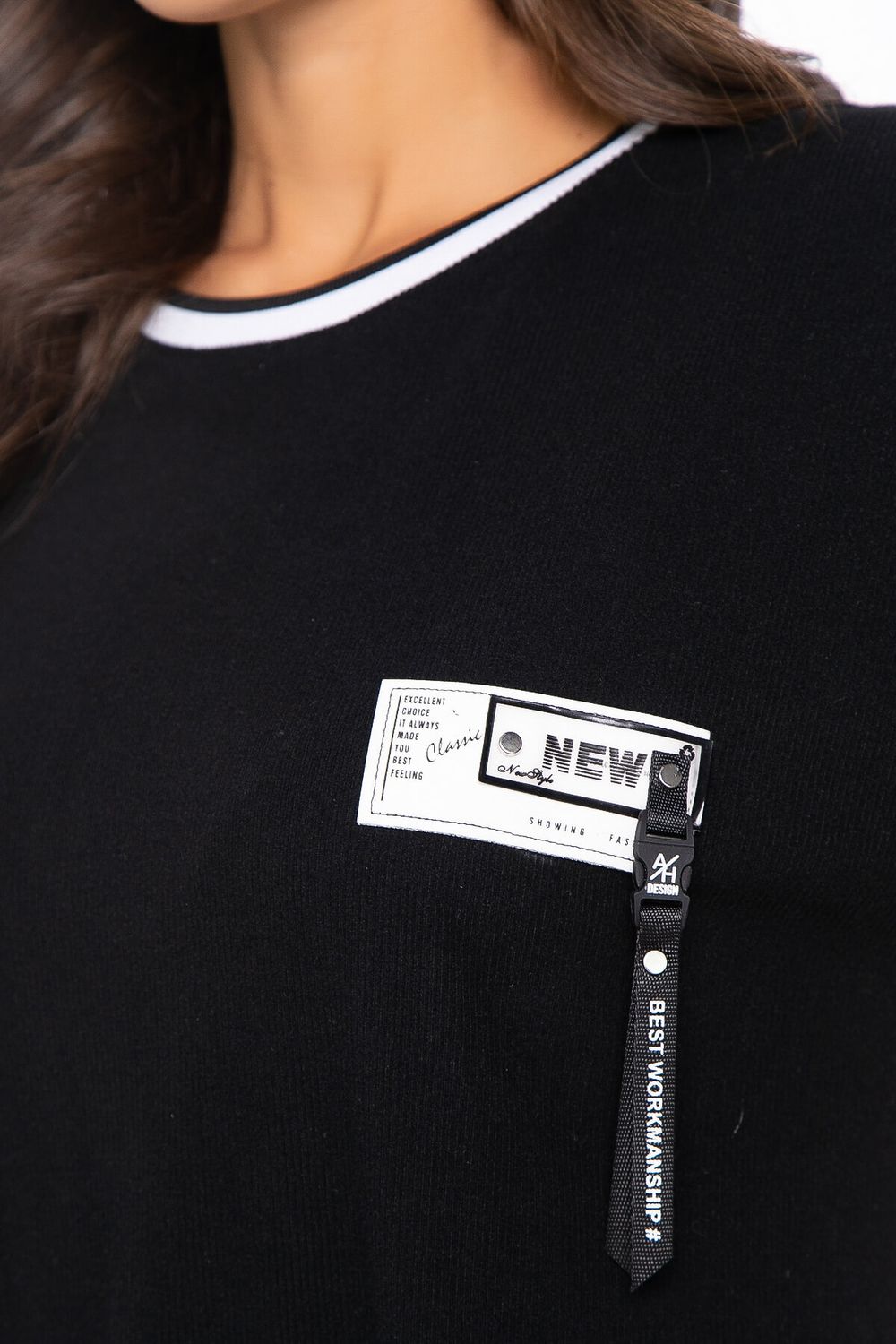 Джемпер "Ника" (черный) Б8337 LT Collection