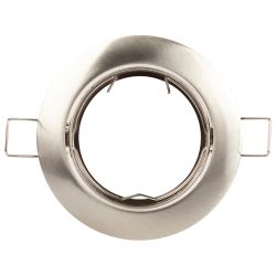 Светильник встраиваемый ЭРА KL1A SN/1 под лампу MR16 GU5.3 поворотный сатин никель | Литые встраиваемые светильники