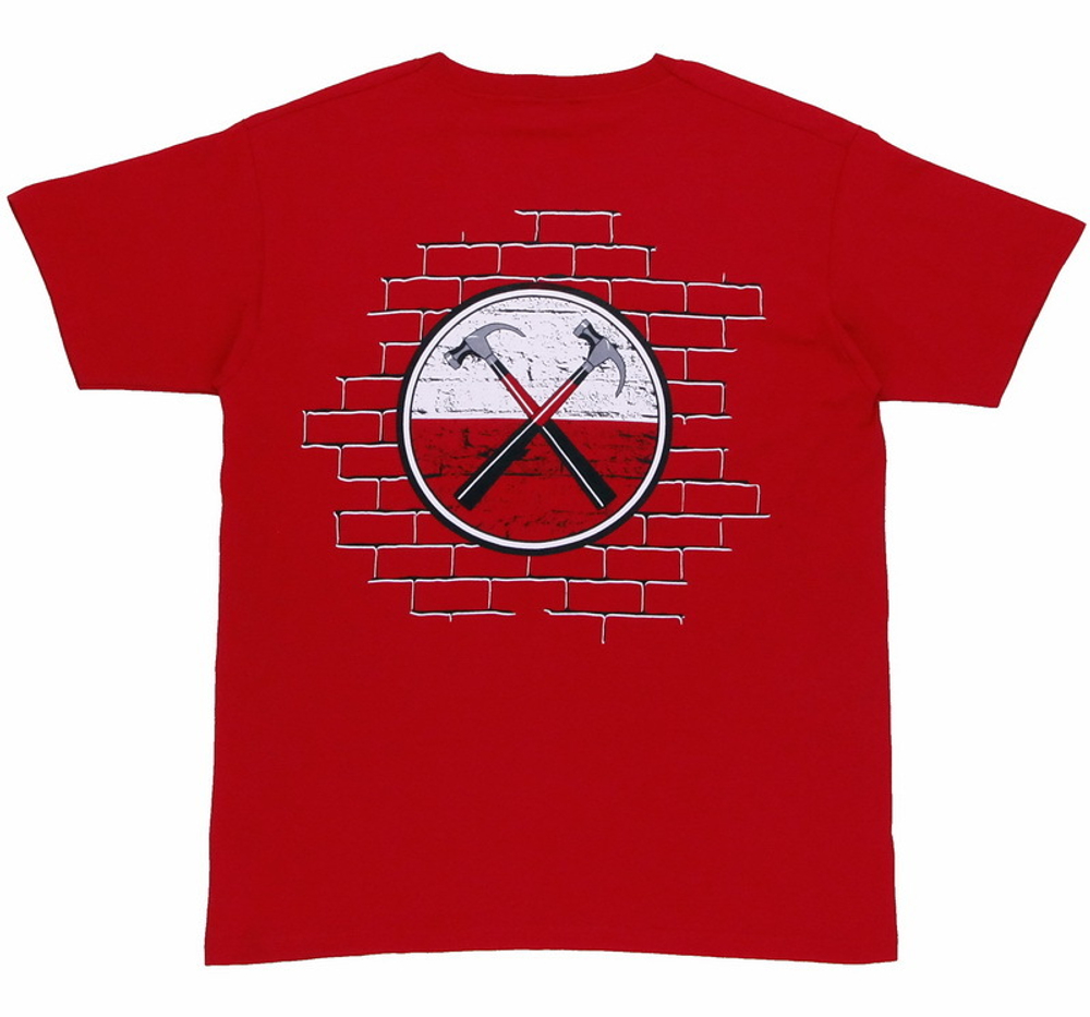 Футболка Pink Floyd The Wall красная