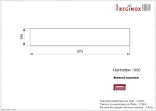 Встраиваемый кухонный блок для столешницы Reginox Manhattan 100, 1 м, нержавеющая сталь