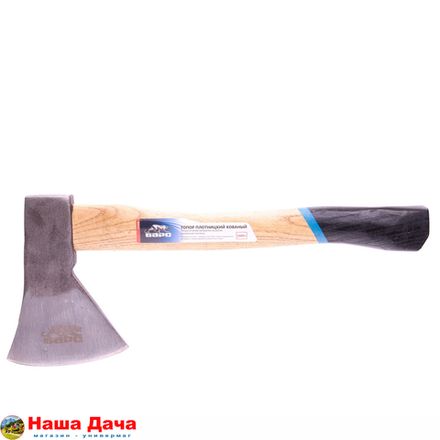 Топор плотницкий, кованый, деревянная рукоятка, 1000 г, пескоструйное покрытие полотна Барс