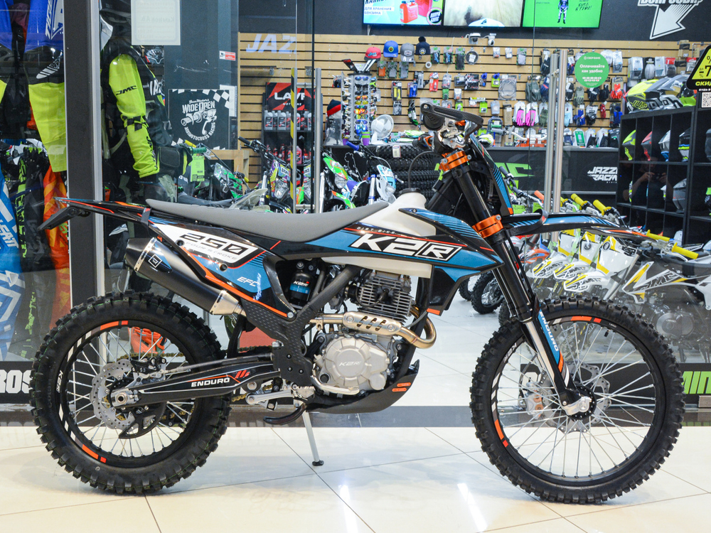 Кроссовый мотоцикл K2R 250 EFC Blue/Black 21/18