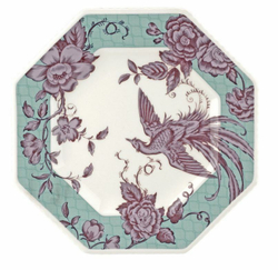 Spode - Восьмиугольная тарелка Kingsley Teal, 24 см, спод для завтрака / артикул   KINTE83090  / GTIN 00799300