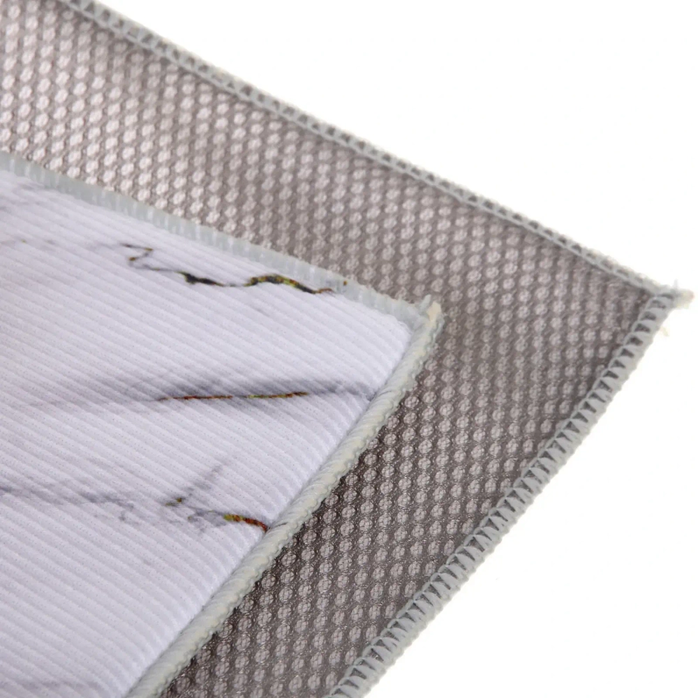 Коврик для сушки посуды 38*50см «Мрамор» белый