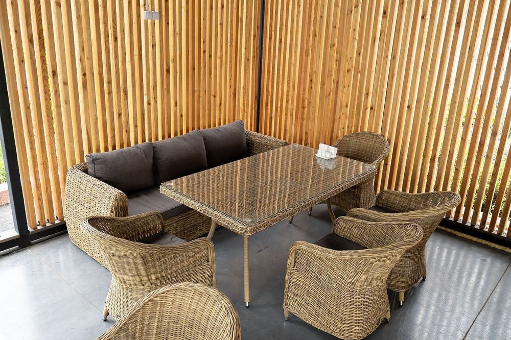 "Кальяри" диван трехместный плетеный из искусственного ротанга (гиацинт), цвет соломенный