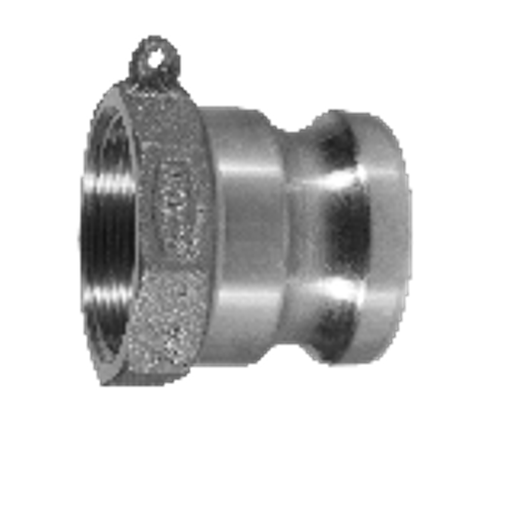 Кулачковое соединение тип А, ниппель с резьбой BSP 1 1/2 Нержавеющая сталь