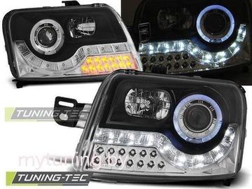 Передние фары Fiat Panda daylight black