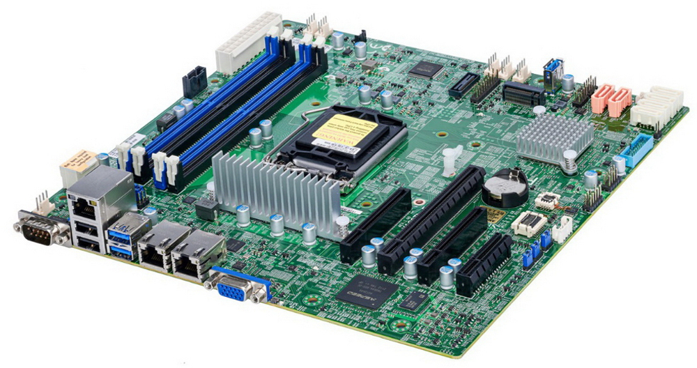 Материнская плата mATX Supermicro MBD-X12STL-F-B