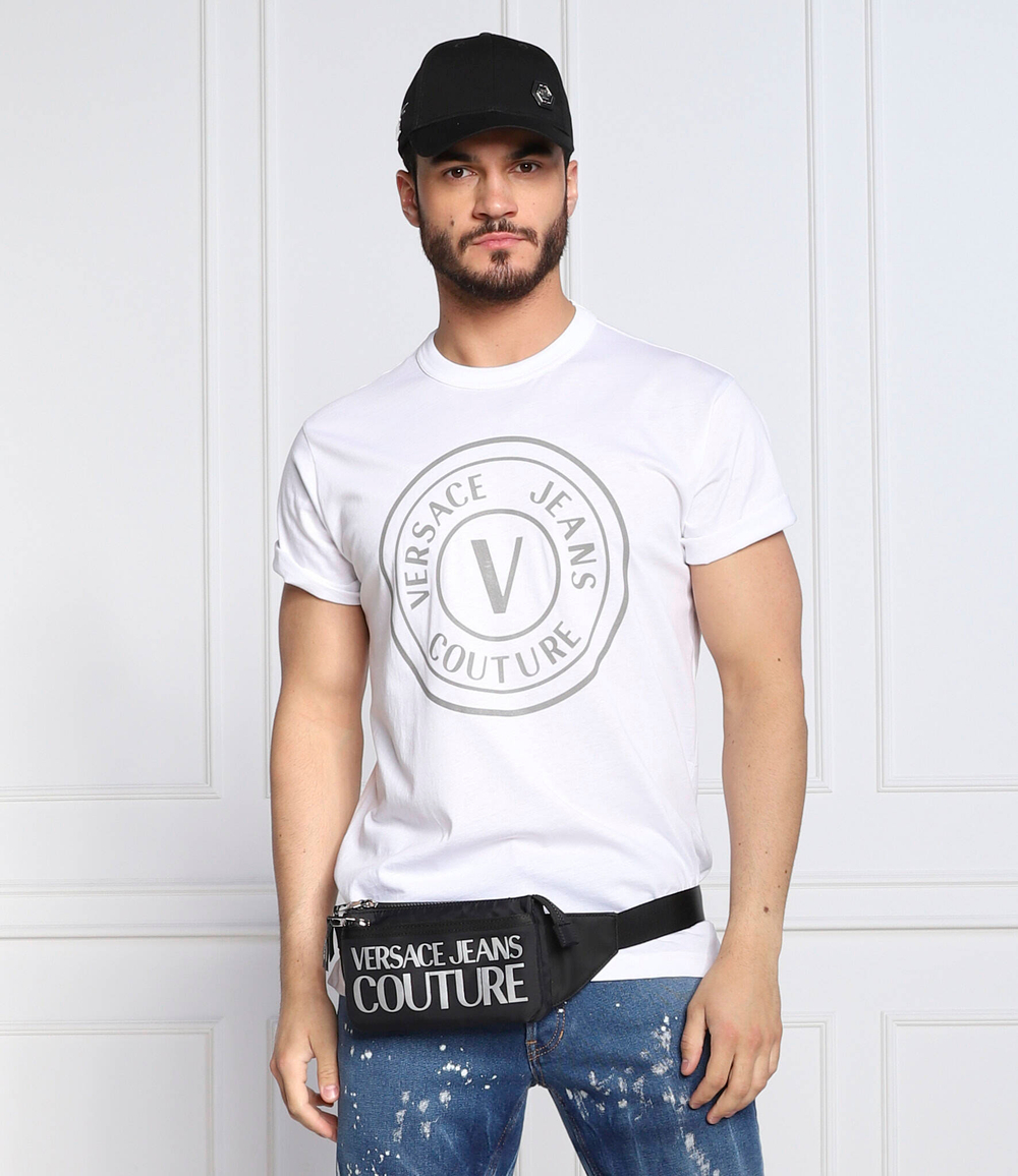футболка Versace Jeans Couture - белый(73GAHT05CJ00T)